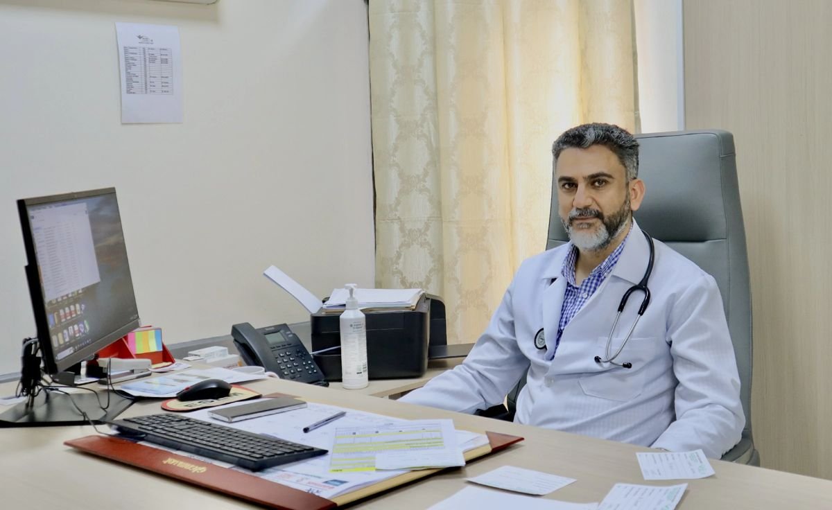 An IHZ doctor in his consultation room